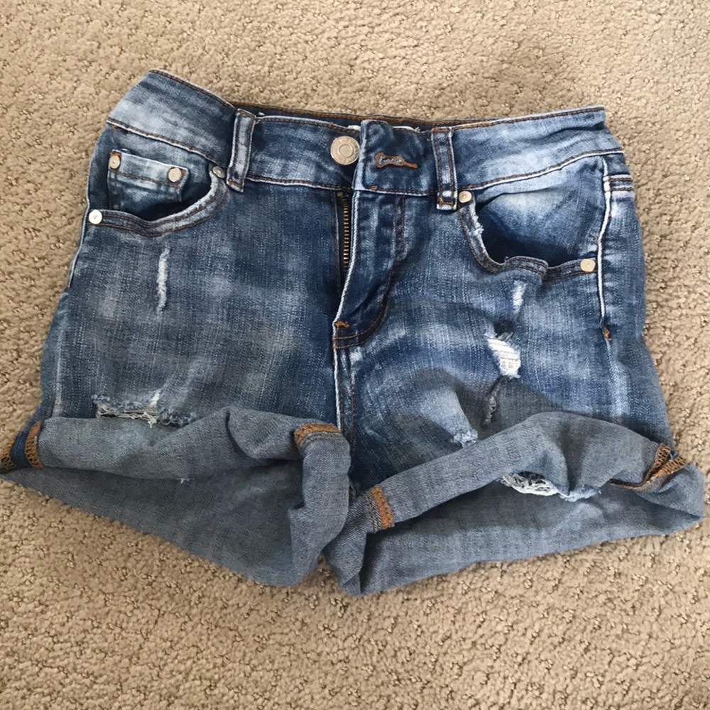 Denim shorts